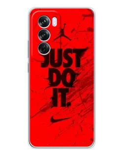 Чехол для OPPO Reno 12 Pro с картинкой «Nike Just Do It»