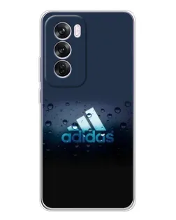 Чехол для OPPO Reno 12 Pro с картинкой «Adidas Water Drops» Чехол для OPPO Reno 12 Pro с картинкой «Adidas Water Drops»