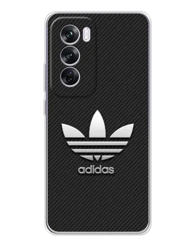 Чехол для OPPO Reno 12 Pro с картинкой «Adidas Карбоновая текстура» Чехол для OPPO Reno 12 Pro с картинкой «Adidas Карбоновая текстура»