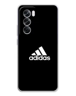 Чехол для OPPO Reno 12 Pro с картинкой «Черная классика Adidas»