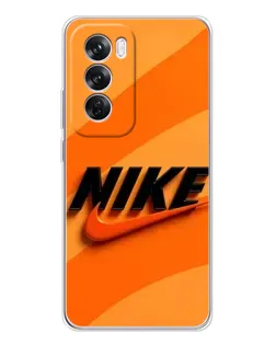 Чехол для OPPO Reno 12 Pro с картинкой «Оранжевый драйв Nike»