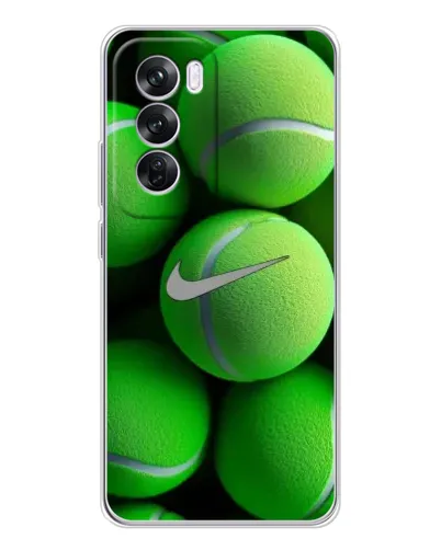 Чехол для OPPO Reno 12 Pro с картинкой «Теннисные мячи Найк» Чехол для OPPO Reno 12 Pro с картинкой «Теннисные мячи Найк»