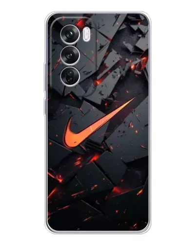 Чехол для OPPO Reno 12 Pro с картинкой «Nike — эффект разломов» Чехол для OPPO Reno 12 Pro с картинкой «Nike — эффект разломов»