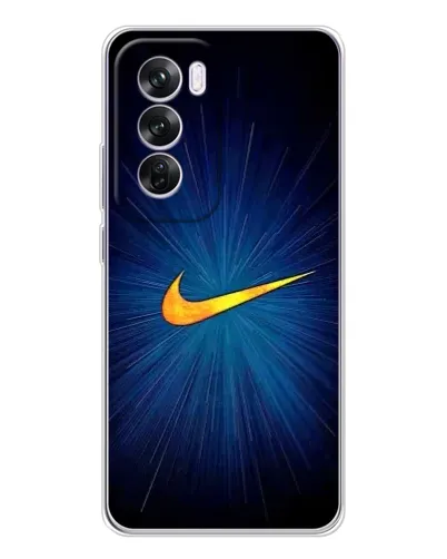 Чехол для OPPO Reno 12 Pro с картинкой «Синий пульс Nike» Чехол для OPPO Reno 12 Pro с картинкой «Синий пульс Nike»