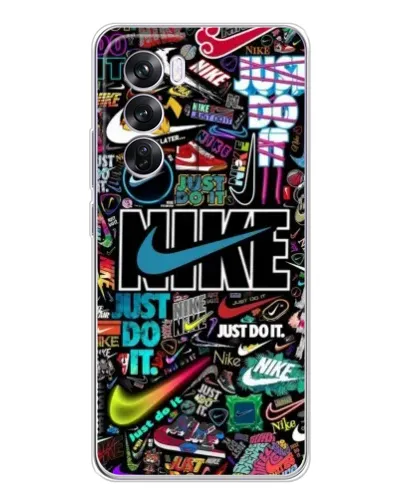 Чехол для OPPO Reno 12 Pro с картинкой «Яркий коллаж Nike» Чехол для OPPO Reno 12 Pro с картинкой «Яркий коллаж Nike»