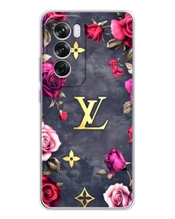 Чехол для OPPO Reno 12 Pro с картинкой «Цветочный Louis Vuitton»