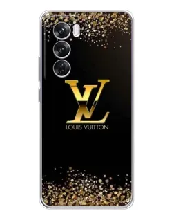 Чехол для OPPO Reno 12 Pro с картинкой «LV — золотые искры»