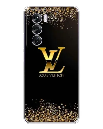 Чехол для OPPO Reno 12 Pro с картинкой «LV — золотые искры» Чехол для OPPO Reno 12 Pro с картинкой «LV — золотые искры»