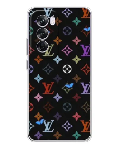Чехол для OPPO Reno 12 Pro с картинкой «Цветная монограмма LV» Чехол для OPPO Reno 12 Pro с картинкой «Цветная монограмма LV»