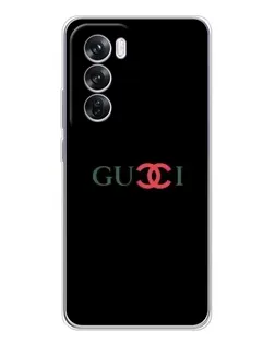 Чехол для OPPO Reno 12 Pro с картинкой «Gucci — красный градиент»