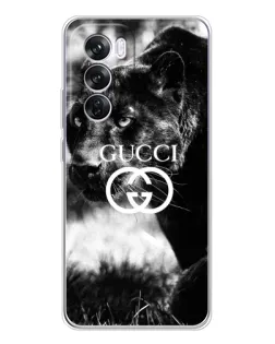 Чехол для OPPO Reno 12 Pro с картинкой «Gucci — дикая природа»