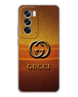 Чехол для OPPO Reno 12 Pro с картинкой «Gucci — солнечный градиент»