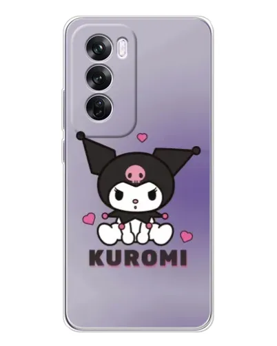 Чехол для OPPO Reno 12 Pro с картинкой «Kuromi — фиолетовый арт» Чехол для OPPO Reno 12 Pro с картинкой «Kuromi — фиолетовый арт»