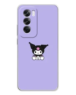 Чехол для OPPO Reno 12 Pro с картинкой «Kuromi — фиолетовый минимализм» Чехол для OPPO Reno 12 Pro с картинкой «Kuromi — фиолетовый минимализм»