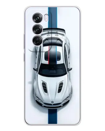 Чехол для OPPO Reno 12 Pro с картинкой «Вид сверху — BMW M» Чехол для OPPO Reno 12 Pro с картинкой «Вид сверху — BMW M»