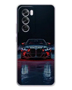 Чохол для OPPO Reno 12 Pro з картинкою «BMW на мокрій дорозі»