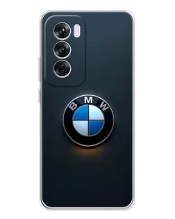 Чохол для OPPO Reno 12 Pro з картинкою «Логотип BMW — мінімалізм»
