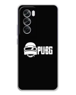 Чехол для OPPO Reno 12 Pro с картинкой «PUBG — классический лого»