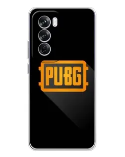 Чехол для OPPO Reno 12 Pro с картинкой «PUBG — рамка лого»