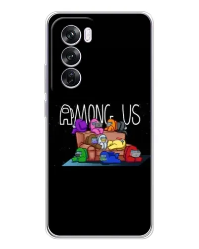 Чехол для OPPO Reno 12 Pro с картинкой «Логотип Among Us» Чехол для OPPO Reno 12 Pro с картинкой «Логотип Among Us»