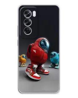 Чехол для OPPO Reno 12 Pro с картинкой «Among Us — 3D стиль» Чехол для OPPO Reno 12 Pro с картинкой «Among Us — 3D стиль»
