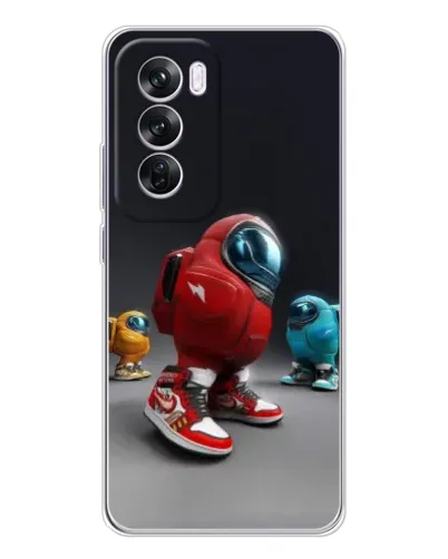 Чехол для OPPO Reno 12 Pro с картинкой «Among Us — 3D стиль» Чехол для OPPO Reno 12 Pro с картинкой «Among Us — 3D стиль»