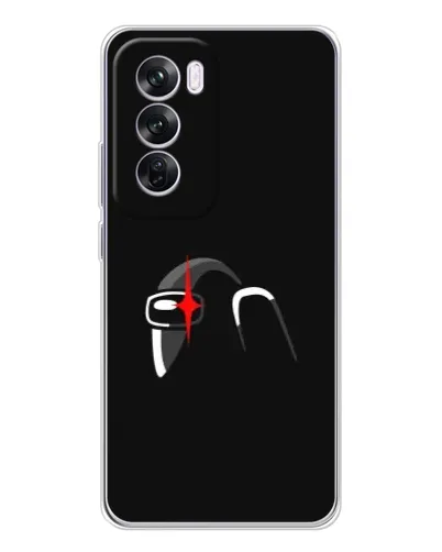 Чехол для OPPO Reno 12 Pro с картинкой «Among Us шлем» Чехол для OPPO Reno 12 Pro с картинкой «Among Us шлем»