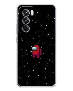 Чехол для OPPO Reno 12 Pro с картинкой «Красный Among Us» Чехол для OPPO Reno 12 Pro с картинкой «Красный Among Us»
