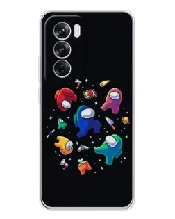 Чехол для OPPO Reno 12 Pro с картинкой «Among Us космос» Чехол для OPPO Reno 12 Pro с картинкой «Among Us космос»