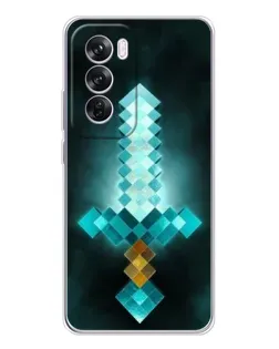 Чохол для OPPO Reno 12 Pro з картинкою «Алмазний меч неон» Чохол для OPPO Reno 12 Pro з картинкою «Алмазний меч неон»