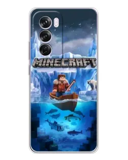Чохол для OPPO Reno 12 Pro з картинкою «Minecraft льодянийсвіт» Чохол для OPPO Reno 12 Pro з картинкою «Minecraft льодянийсвіт»