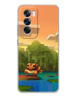 Чохол для OPPO Reno 12 Pro з картинкою «Майнкрафт захід сонця» Чохол для OPPO Reno 12 Pro з картинкою «Майнкрафт захід сонця»