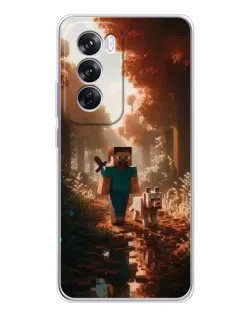 Чохол для OPPO Reno 12 Pro з картинкою «Стів у лісі» Чохол для OPPO Reno 12 Pro з картинкою «Стів у лісі»