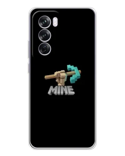Чехол для OPPO Reno 12 Pro с картинкой «Алмазная кирка»