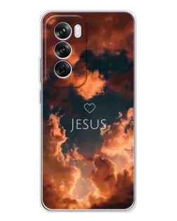 Чехол для OPPO Reno 12 Pro с картинкой «Сияние Имени Jesus»