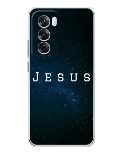 Чехол для OPPO Reno 12 Pro с картинкой «Звездное небо Jesus» Чехол для OPPO Reno 12 Pro с картинкой «Звездное небо Jesus»