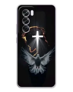 Чехол для OPPO Reno 12 Pro с картинкой «Голубь и Свет»
