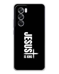 Чехол для OPPO Reno 12 Pro с картинкой «Вертикаль веры Jesus»