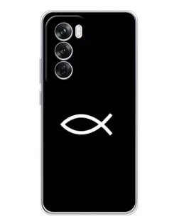 Чехол для OPPO Reno 12 Pro с картинкой «Символ рыбы Jesus» Чехол для OPPO Reno 12 Pro с картинкой «Символ рыбы Jesus»