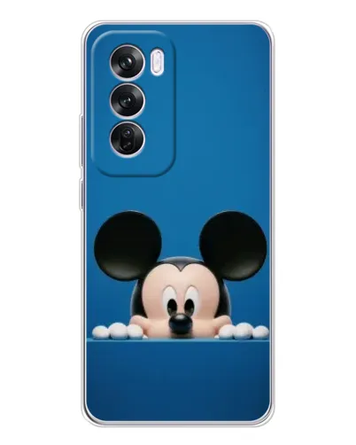 Чехол для OPPO Reno 12 Pro с картинкой «Микки выглядывает»