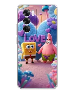 Чехол для OPPO Reno 12 Pro с картинкой «Губка Боб Патрик» Чехол для OPPO Reno 12 Pro с картинкой «Губка Боб Патрик»