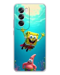 Чехол для OPPO Reno 12 Pro с картинкой «Спанч Боб под водой» Чехол для OPPO Reno 12 Pro с картинкой «Спанч Боб под водой»