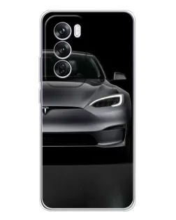 Чехол для OPPO Reno 12 Pro с картинкой «Tesla Model S Look»