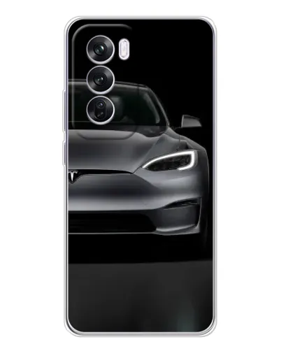 Чехол для OPPO Reno 12 Pro с картинкой «Tesla Model S Look» Чехол для OPPO Reno 12 Pro с картинкой «Tesla Model S Look»