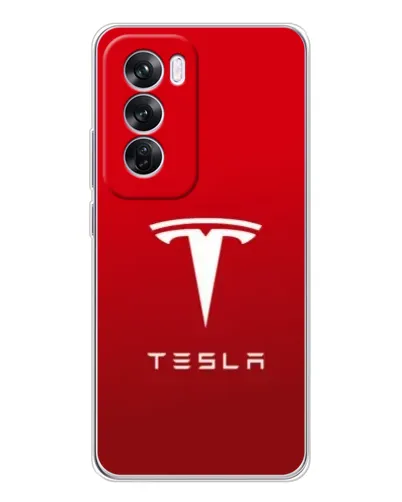 Чехол для OPPO Reno 12 Pro с картинкой «Tesla Red Classic» Чехол для OPPO Reno 12 Pro с картинкой «Tesla Red Classic»