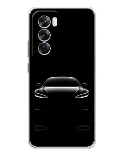 Чехол для OPPO Reno 12 Pro с картинкой «Силуэт Tesla Night» Чехол для OPPO Reno 12 Pro с картинкой «Силуэт Tesla Night»