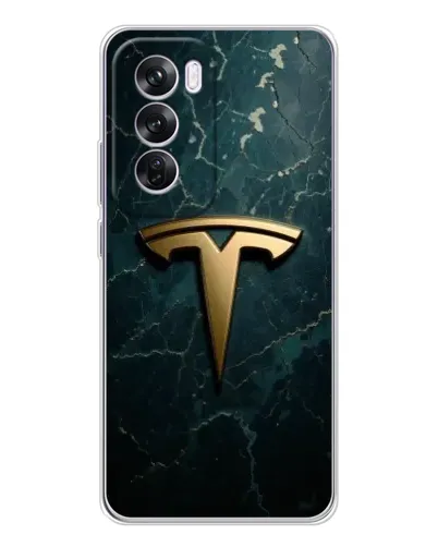 Чехол для OPPO Reno 12 Pro с картинкой «Мраморная Tesla Gold» Чехол для OPPO Reno 12 Pro с картинкой «Мраморная Tesla Gold»
