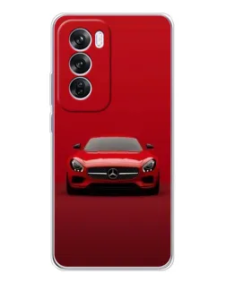 Чехол для OPPO Reno 12 Pro с картинкой «Красный Mercedes AMG»
