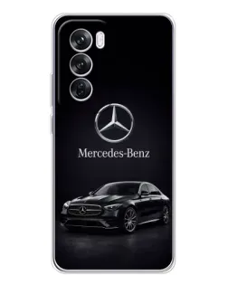 Чехол для OPPO Reno 12 Pro с картинкой «Mercedes — решетка радиатора»