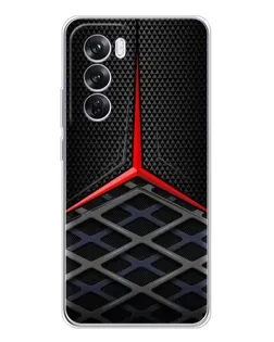 Чехол для OPPO Reno 12 Pro с картинкой «Mercedes Carbon Grid»